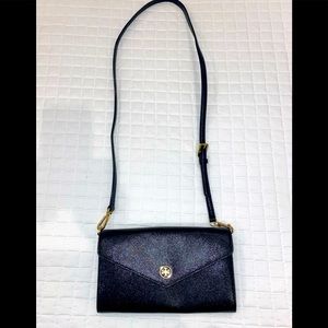 Tory Burch Wallet Crossbody- Black